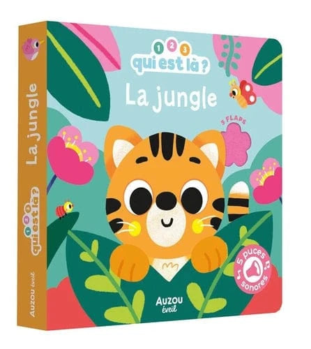 Livre sonore - 1 2 3 qui est là ? - La jungle