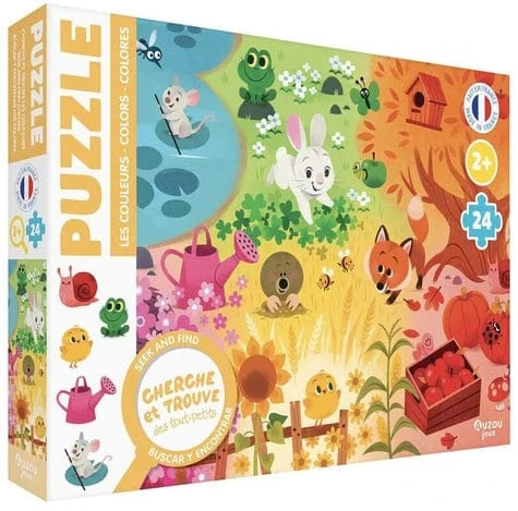 Puzzle cherche et trouve - 24 pièces - Les couleurs