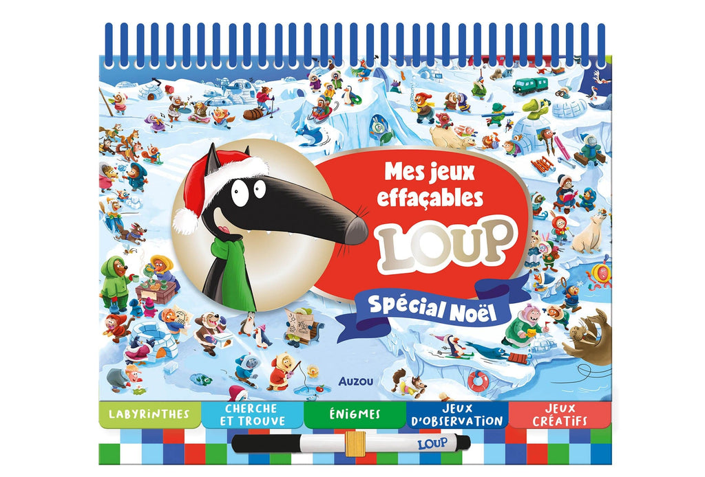 Mes jeux effaçables - Loup - Spécial Noël