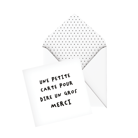 Coffret - Carte de souhait - Gros Merci