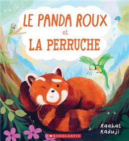 Le panda roux et la perruche