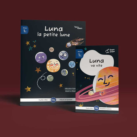 Facile à lire - Tandem - Luna la petite lune - niveau 1