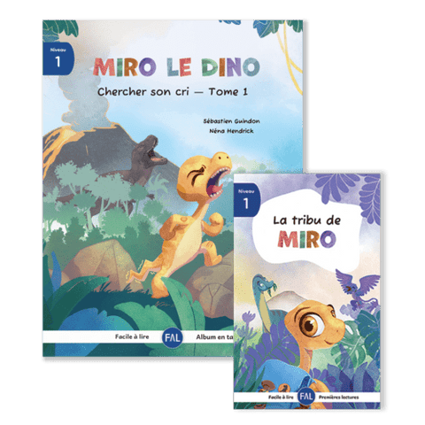 Facile à lire - Tandem - Miro le dino - niveau 1