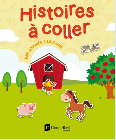 Histoire à coller - Une journée à la ferme