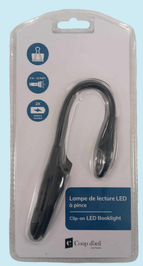 Lampe de lecture avec pince