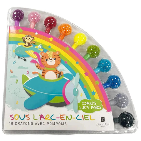 Coloriages - Sous l'arc-en-ciel - Dans les airs