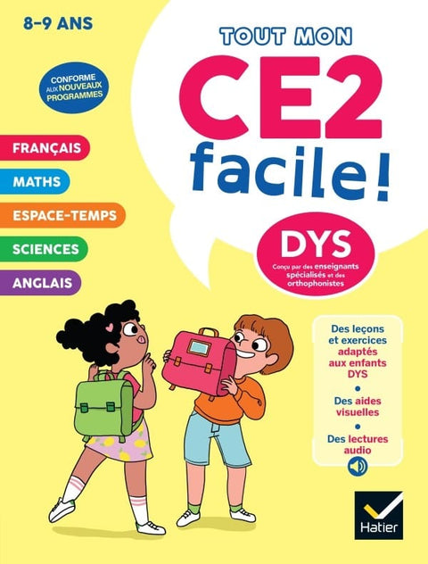 Mon CE2 facile ! Adapté aux enfants dyslexiques (8-9 ans)