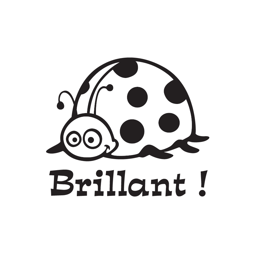 Tampon en bois - Brillant!