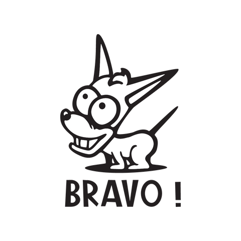 Tampon en bois - Bravo!