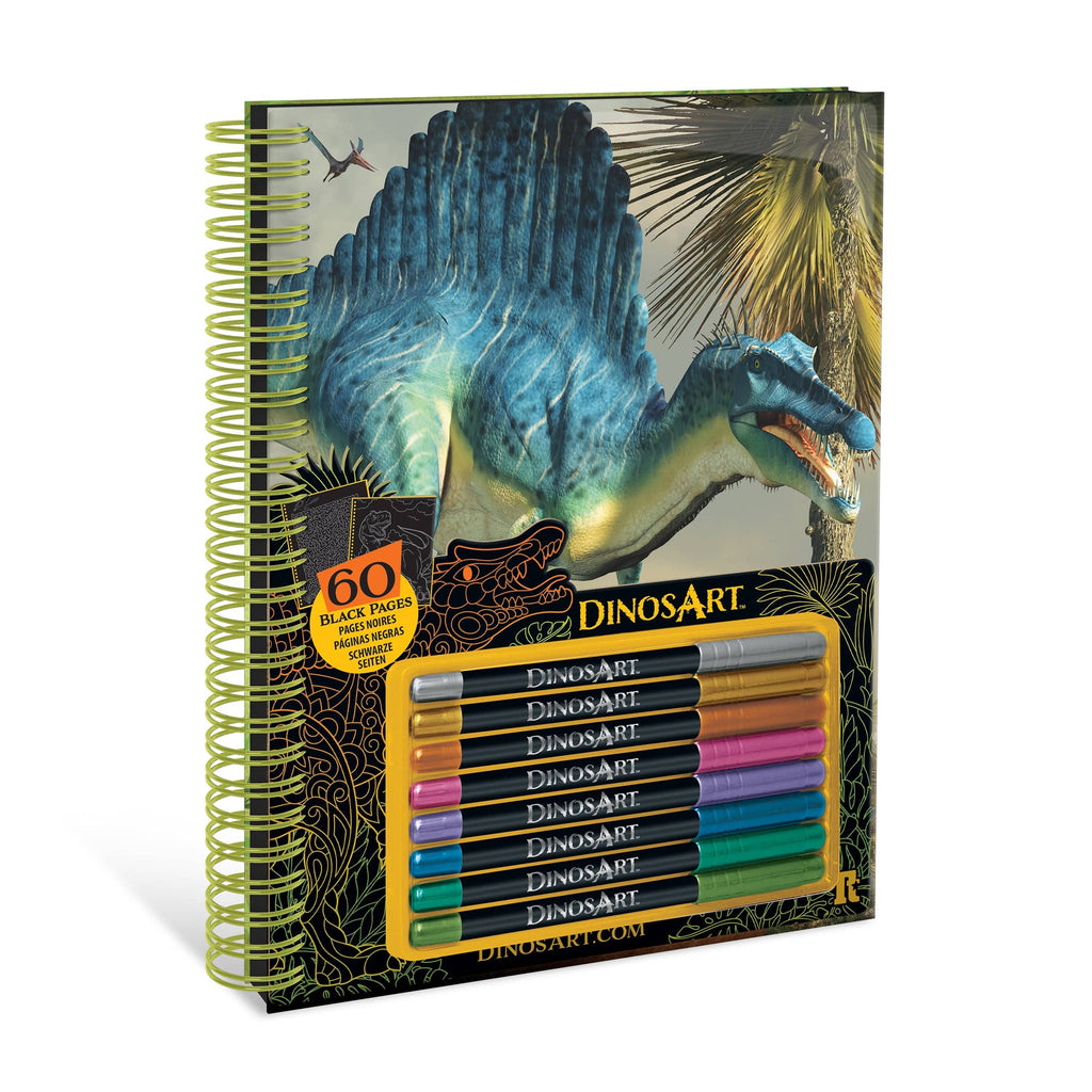 Dinosart –  Livre de coloriage à pages noires