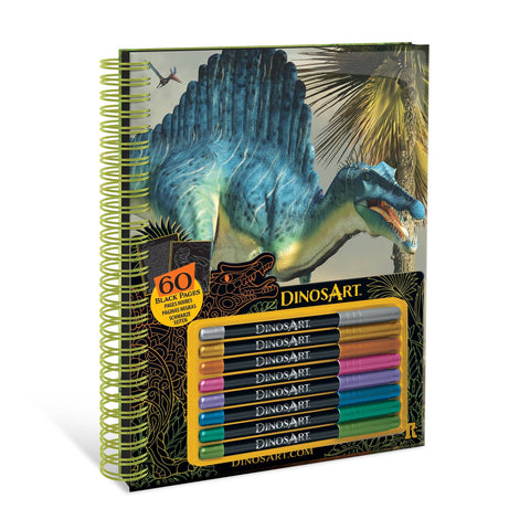 Dinosart –  Livre de coloriage à pages noires