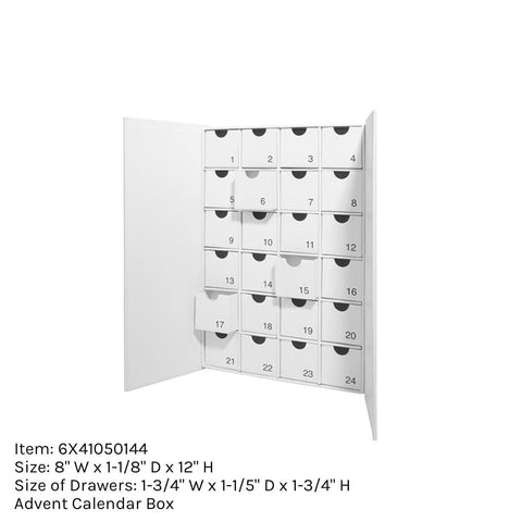 Mon calendrier de l'avent - A "remplir" soi-même (Box - Blanc)