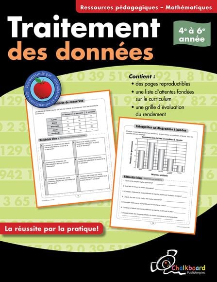 Traitement des données - 4e à 6e année