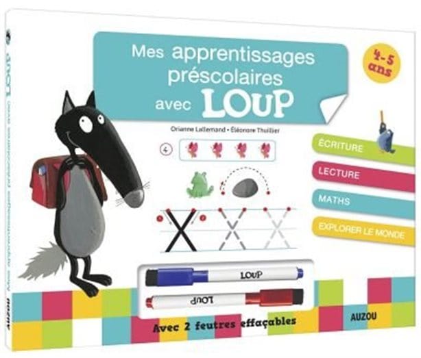Mes apprentissages préscolaires avec Loup - 4 - 5 ans