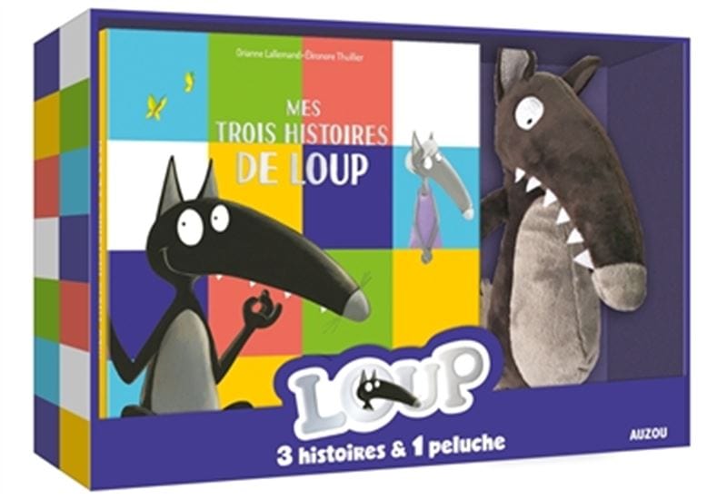 Mon coffret Mes trois histoires de Loup + peluche