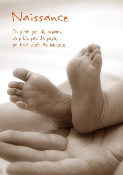 Carte de souhait - Naissance - Art Grafik 3322814
