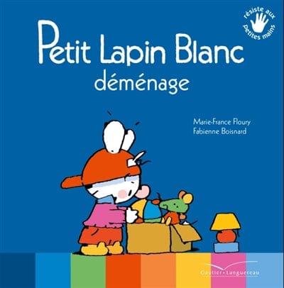 Petit lapin blanc déménage