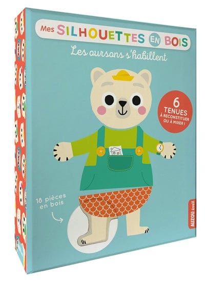 Mes silhouettes en bois - Les oursons s'habillent