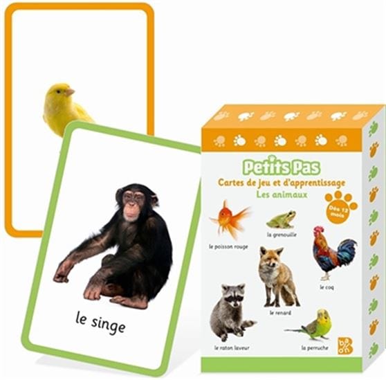 Petits pas - cartes de jeu et d'apprentissage - Les animaux