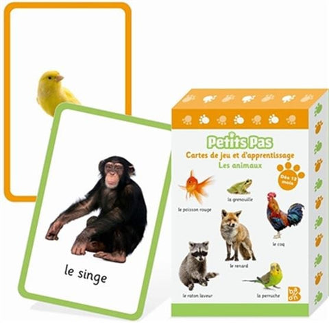 Petits pas - cartes de jeu et d'apprentissage - Les animaux