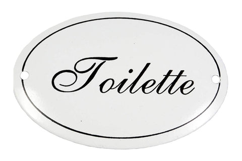 Plaque de porte - Toilette