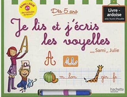 Livre-ardoise - Je lis et j'écris les voyelles