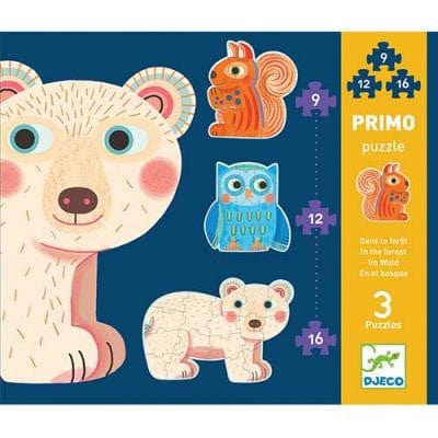 Primo Puzzle - Dans la forêt - 9, 12 et 16 pièces