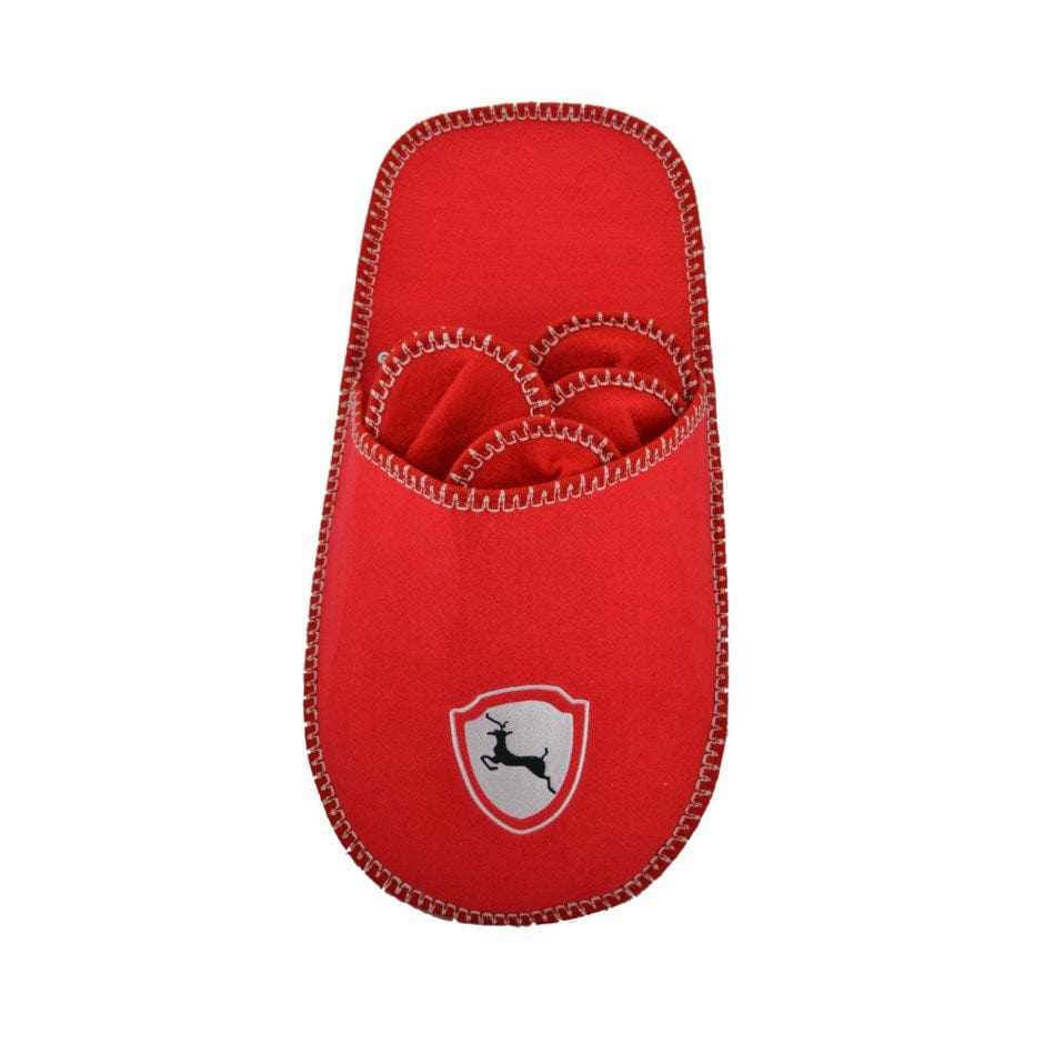 Pantoufles rouge - 5 paires (2G/3M)