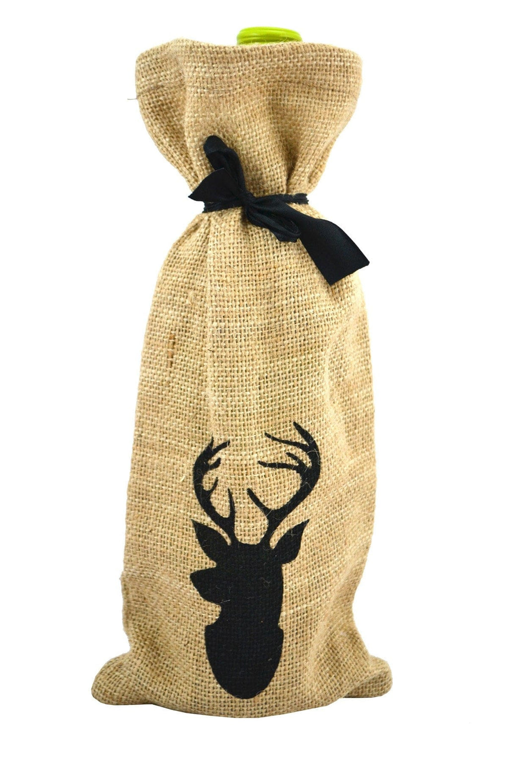 Sac cadeau pour bouteille de vin - Cerf
