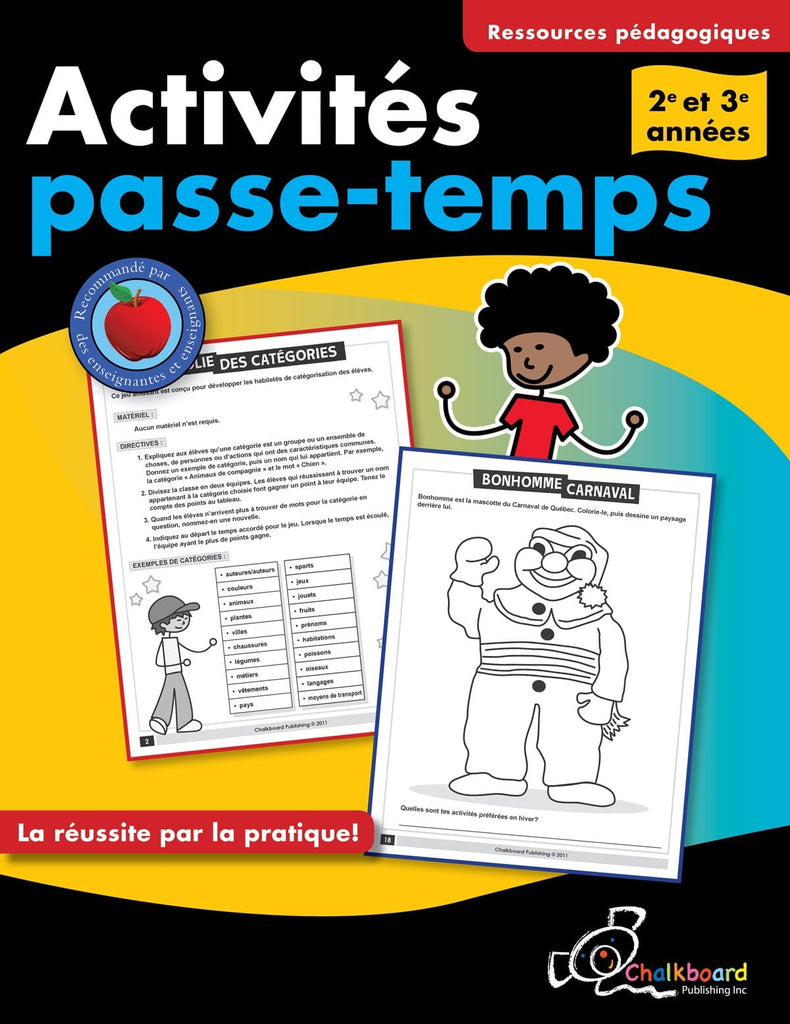 Activités passe-temps - 2e et 3e années