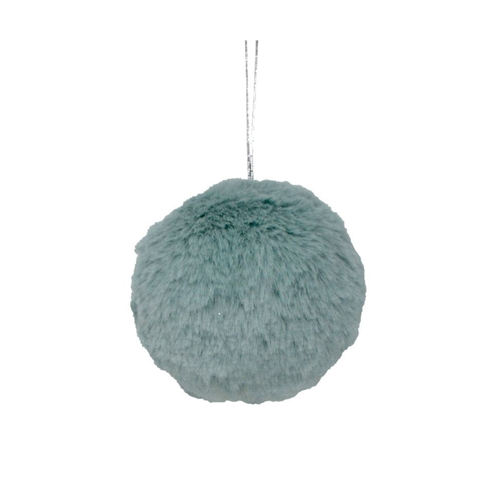 Décoration Sapin - Boule fourrure Vert pale