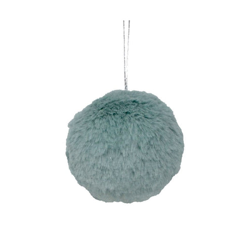 Décoration Sapin - Boule fourrure Vert pale