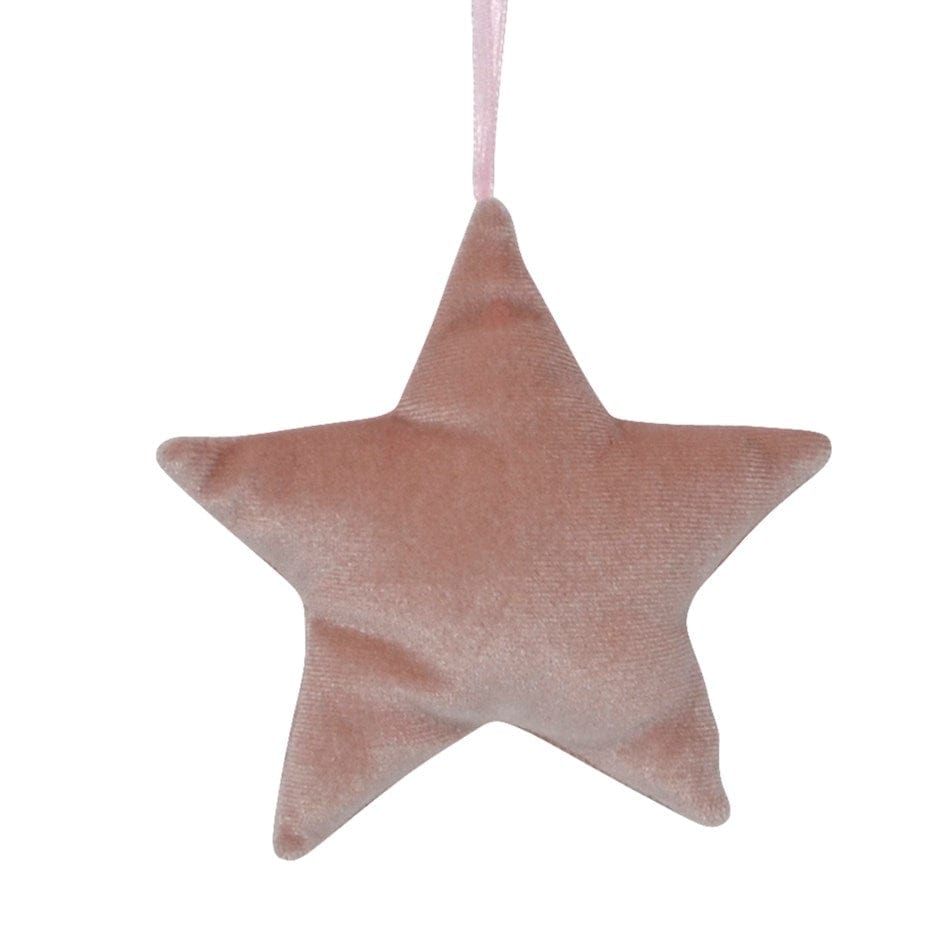 Décoration Sapin - étoile rose