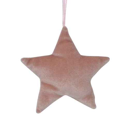 Décoration Sapin - étoile rose