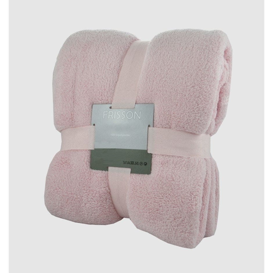 Couverture molleton - rose