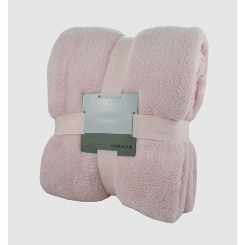 Couverture molleton - rose