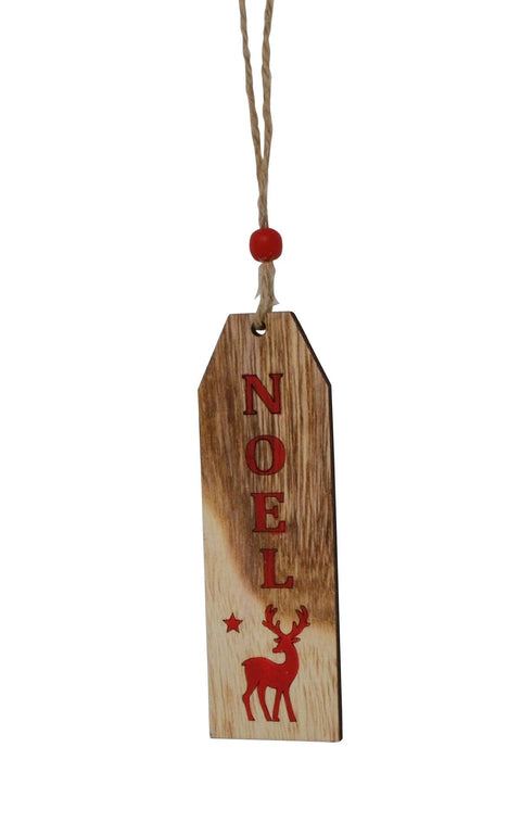 Etiquette en bois Cerf