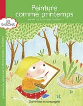 À pas de souris - Les saisons - Peinture comme printemps