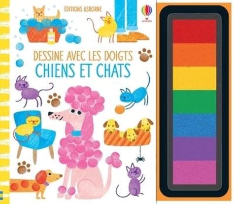 Dessine avec les doigts - Chiens et chats