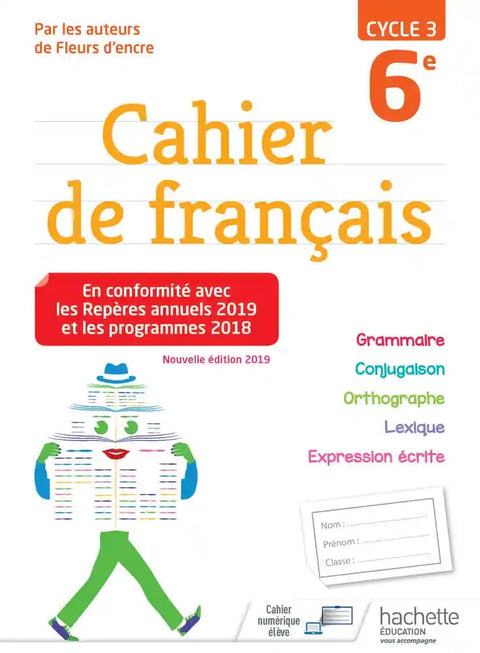 Cahier de français 6e cycle 3