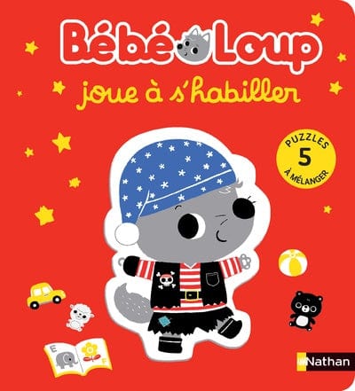 Bébé Loup joue à s'habiller