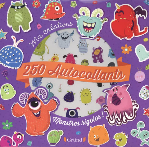 250 autocollants - Monstres rigolos !