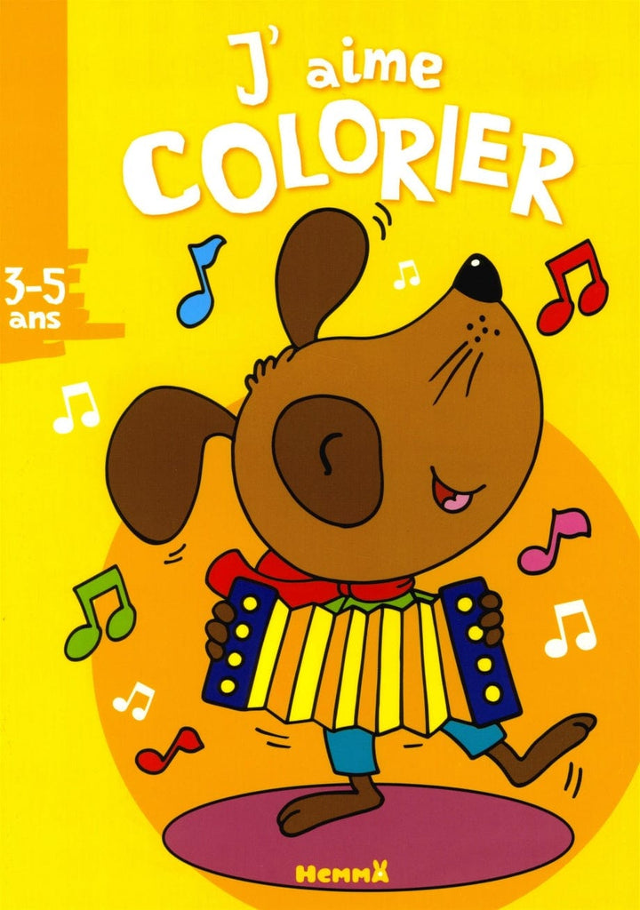 J'aime colorier - chien