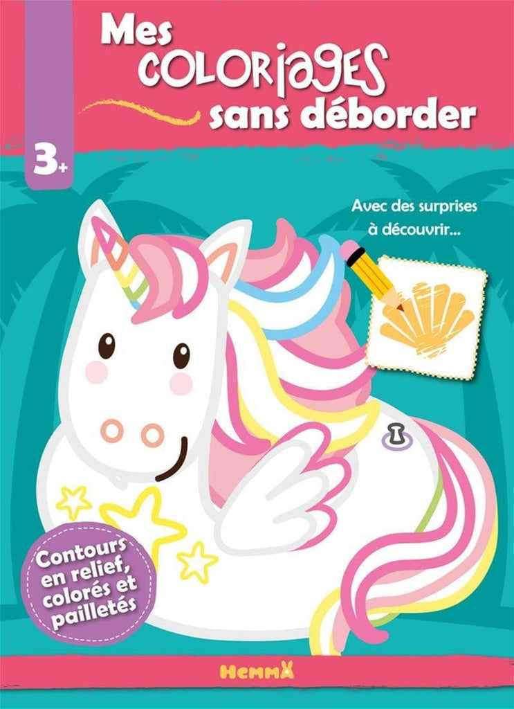 Mes coloriages sans déborder - Licorne
