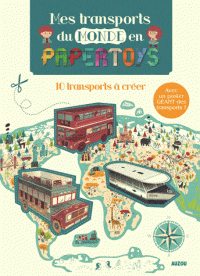 Mes transport du monde en papertoys
