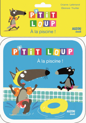 P'tit loup à la piscine - livre bain