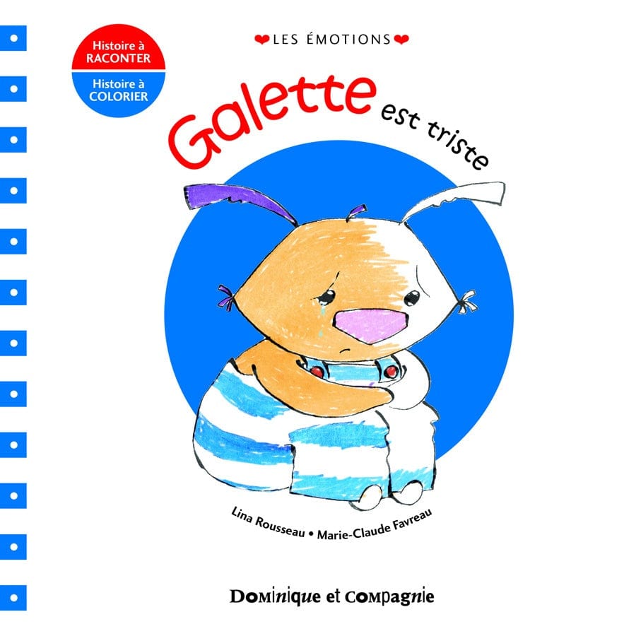 Galette - est triste (à colorier)