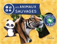 Les animaux sauvages - livre puzzle