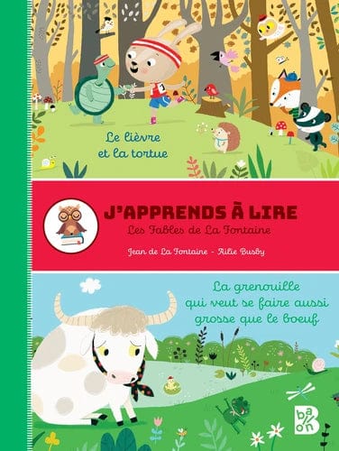 J'apprends à lire - Le lièvre et la tortue, La grenouille qui voulait être aussi grosse que le bœuf