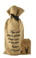 Sac cadeau pour bouteille de vin - Proverbe (bilingue)